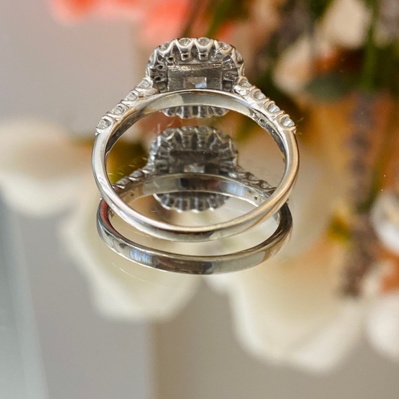 SOLD! Cushion Diamond Halo Engagement Ring S Kashi - Picture 11 of 11